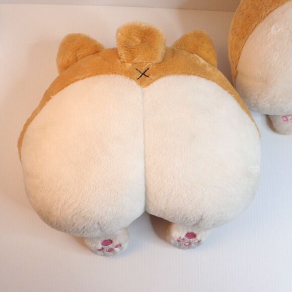 Corgi Butt Pillow Set of 2 – Cute Puppy Dog Plush Cushions – Kawaii Pet Decor - Picture 4 of 6
